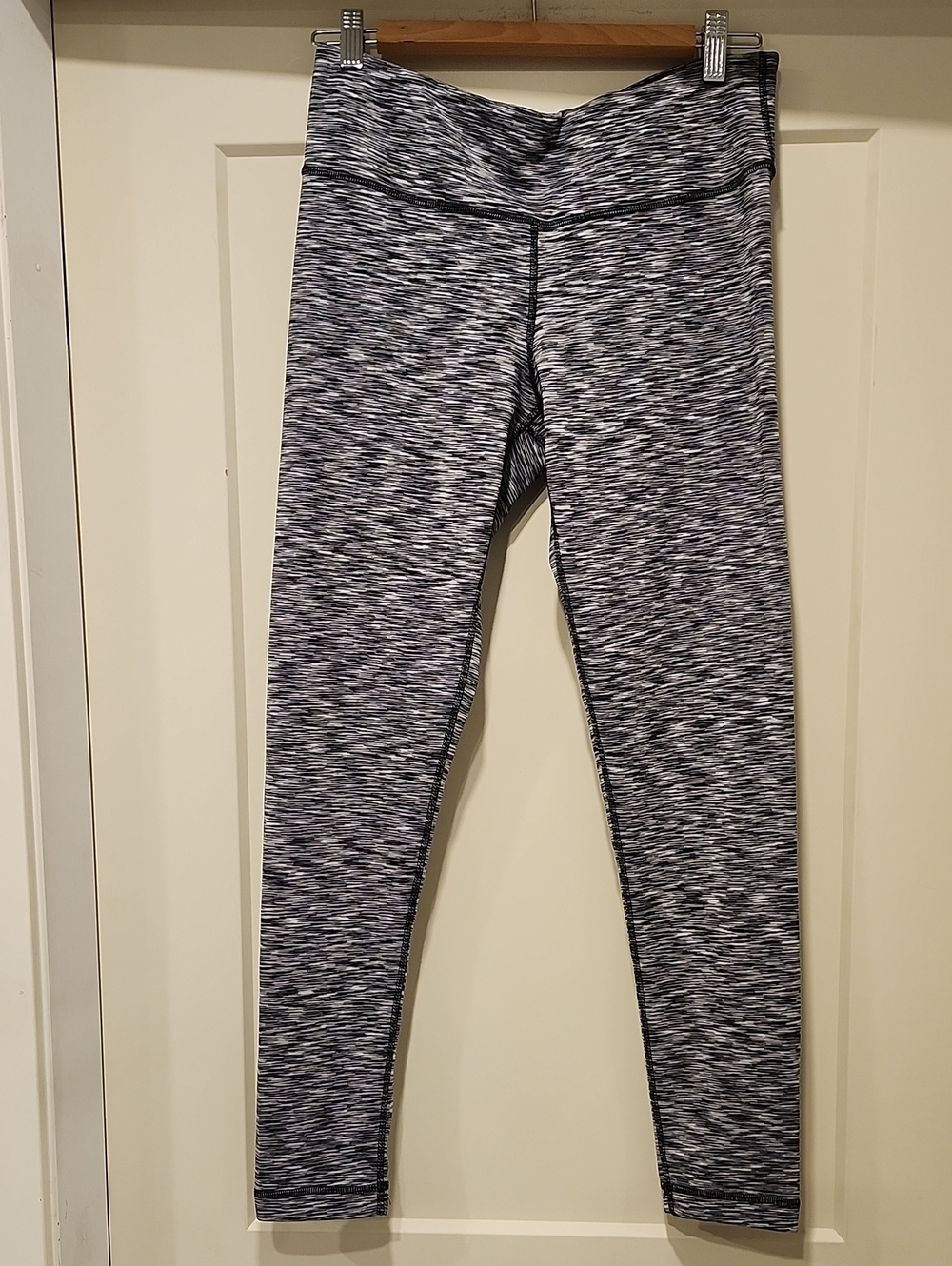 VELOCITY Womens Gray Space-Dye Active Leggings